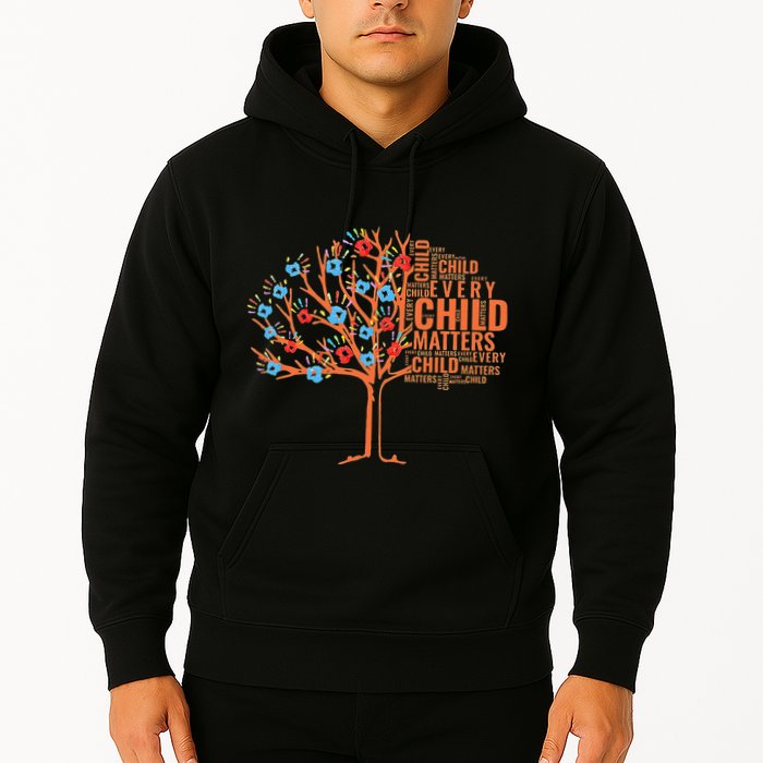 Every Child In Matters Tree Orange Day Hoodie
