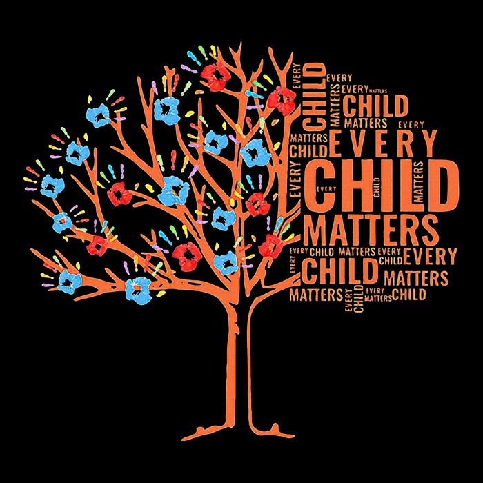 Every Child In Matters Tree Orange Day Tall T-Shirt