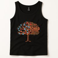 Every Child In Matters Tree Orange Day Tank Top