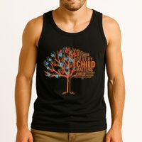 Every Child In Matters Tree Orange Day Tank Top