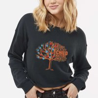 Every Child In Matters Tree Orange Day Cropped Pullover Crew