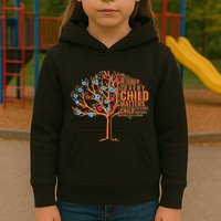 Every Child In Matters Tree Orange Day Kids Hoodie