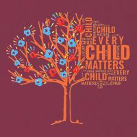 Every Child In Matters Tree Orange Day 16oz Travel Tumbler