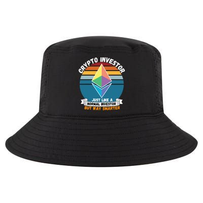 Ethereum Crypto Investor, HODL Ethereum, Crypto Coin, Funny ETH Cool Comfort Performance Bucket Hat