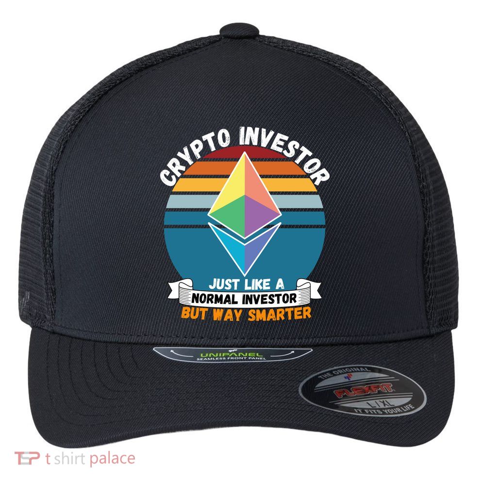 Ethereum Crypto Investor, HODL Ethereum, Crypto Coin, Funny ETH Flexfit Unipanel Trucker Cap