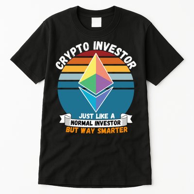 Ethereum Crypto Investor, HODL Ethereum, Crypto Coin, Funny ETH Tall T-Shirt