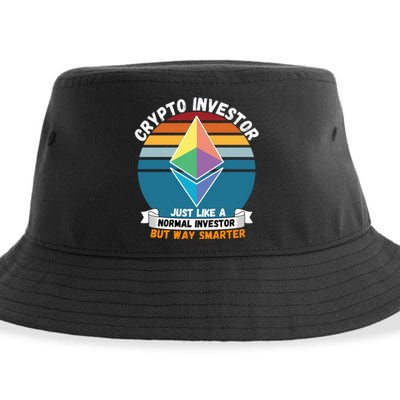 Ethereum Crypto Investor, HODL Ethereum, Crypto Coin, Funny ETH Sustainable Bucket Hat