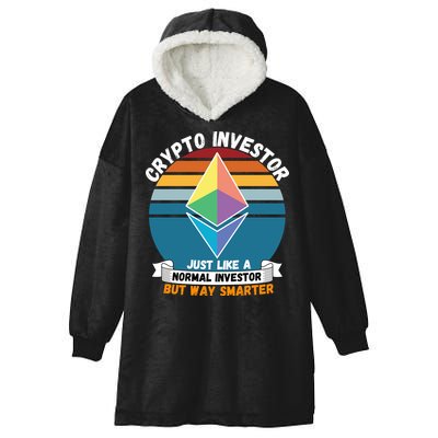 Ethereum Crypto Investor, HODL Ethereum, Crypto Coin, Funny ETH Hooded Wearable Blanket