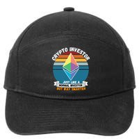 Ethereum Crypto Investor, HODL Ethereum, Crypto Coin, Funny ETH 7-Panel Snapback Hat