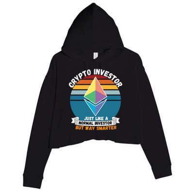 Ethereum Crypto Investor, HODL Ethereum, Crypto Coin, Funny ETH Crop Fleece Hoodie