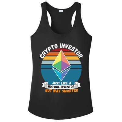 Ethereum Crypto Investor, HODL Ethereum, Crypto Coin, Funny ETH Ladies PosiCharge Competitor Racerback Tank