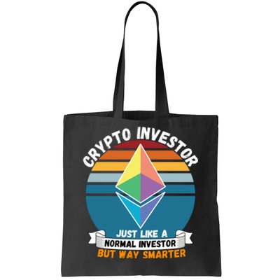 Ethereum Crypto Investor, HODL Ethereum, Crypto Coin, Funny ETH Tote Bag