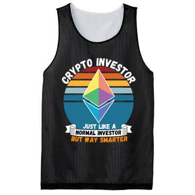 Ethereum Crypto Investor, HODL Ethereum, Crypto Coin, Funny ETH Mesh Reversible Basketball Jersey Tank