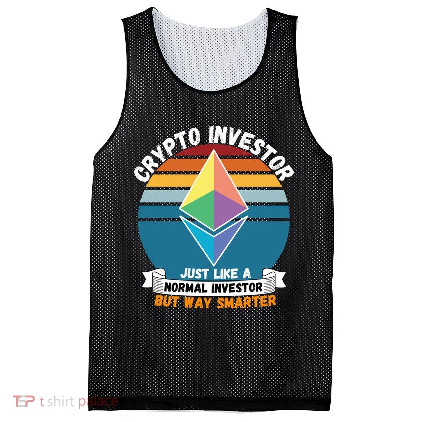 Ethereum Crypto Investor, HODL Ethereum, Crypto Coin, Funny ETH Mesh Reversible Basketball Jersey Tank