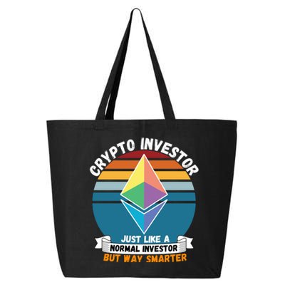 Ethereum Crypto Investor, HODL Ethereum, Crypto Coin, Funny ETH 25L Jumbo Tote