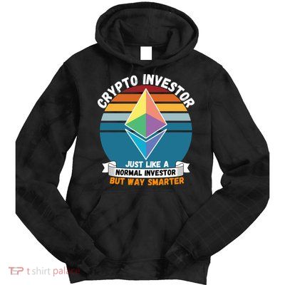 Ethereum Crypto Investor, HODL Ethereum, Crypto Coin, Funny ETH Tie Dye Hoodie