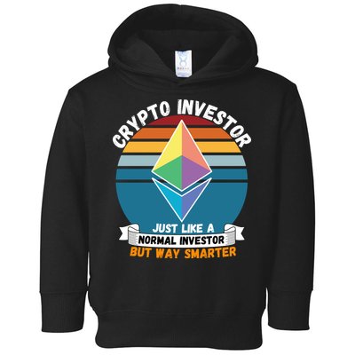 Ethereum Crypto Investor, HODL Ethereum, Crypto Coin, Funny ETH Toddler Hoodie