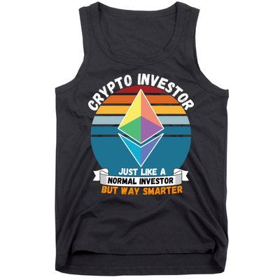 Ethereum Crypto Investor, HODL Ethereum, Crypto Coin, Funny ETH Tank Top