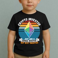 Ethereum Crypto Investor, HODL Ethereum, Crypto Coin, Funny ETH Toddler T-Shirt
