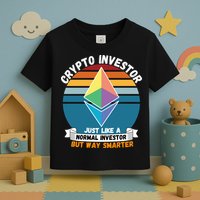 Ethereum Crypto Investor, HODL Ethereum, Crypto Coin, Funny ETH Toddler T-Shirt