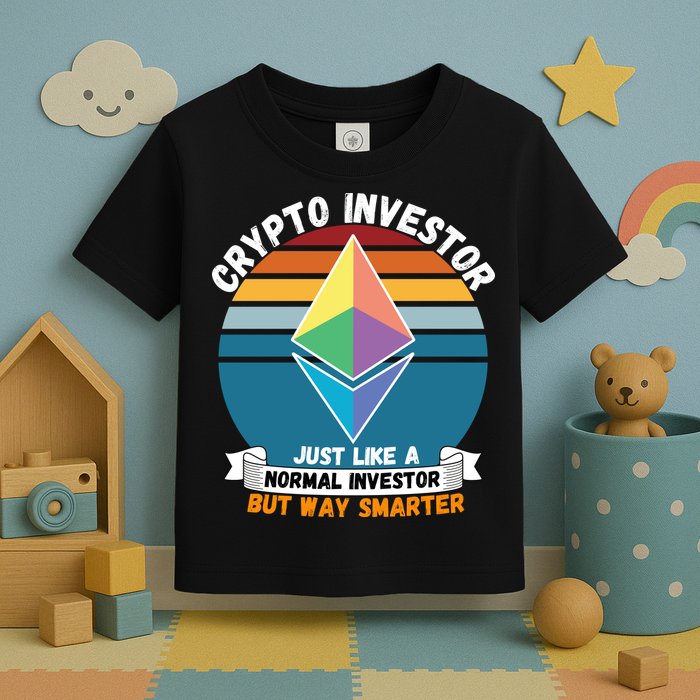 Ethereum Crypto Investor, HODL Ethereum, Crypto Coin, Funny ETH Toddler T-Shirt