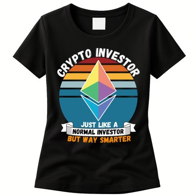 Ethereum Crypto Investor, HODL Ethereum, Crypto Coin, Funny ETH Womens T-Shirt