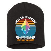Ethereum Crypto Investor, HODL Ethereum, Crypto Coin, Funny ETH Short Acrylic Beanie