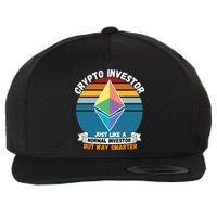 Ethereum Crypto Investor, HODL Ethereum, Crypto Coin, Funny ETH Wool Snapback Cap