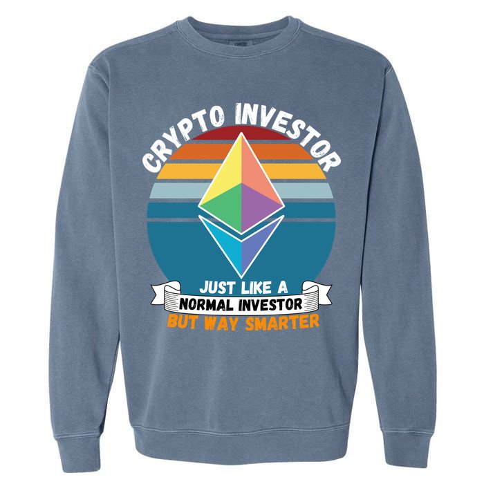 Ethereum Crypto Investor, HODL Ethereum, Crypto Coin, Funny ETH Garment-Dyed Sweatshirt