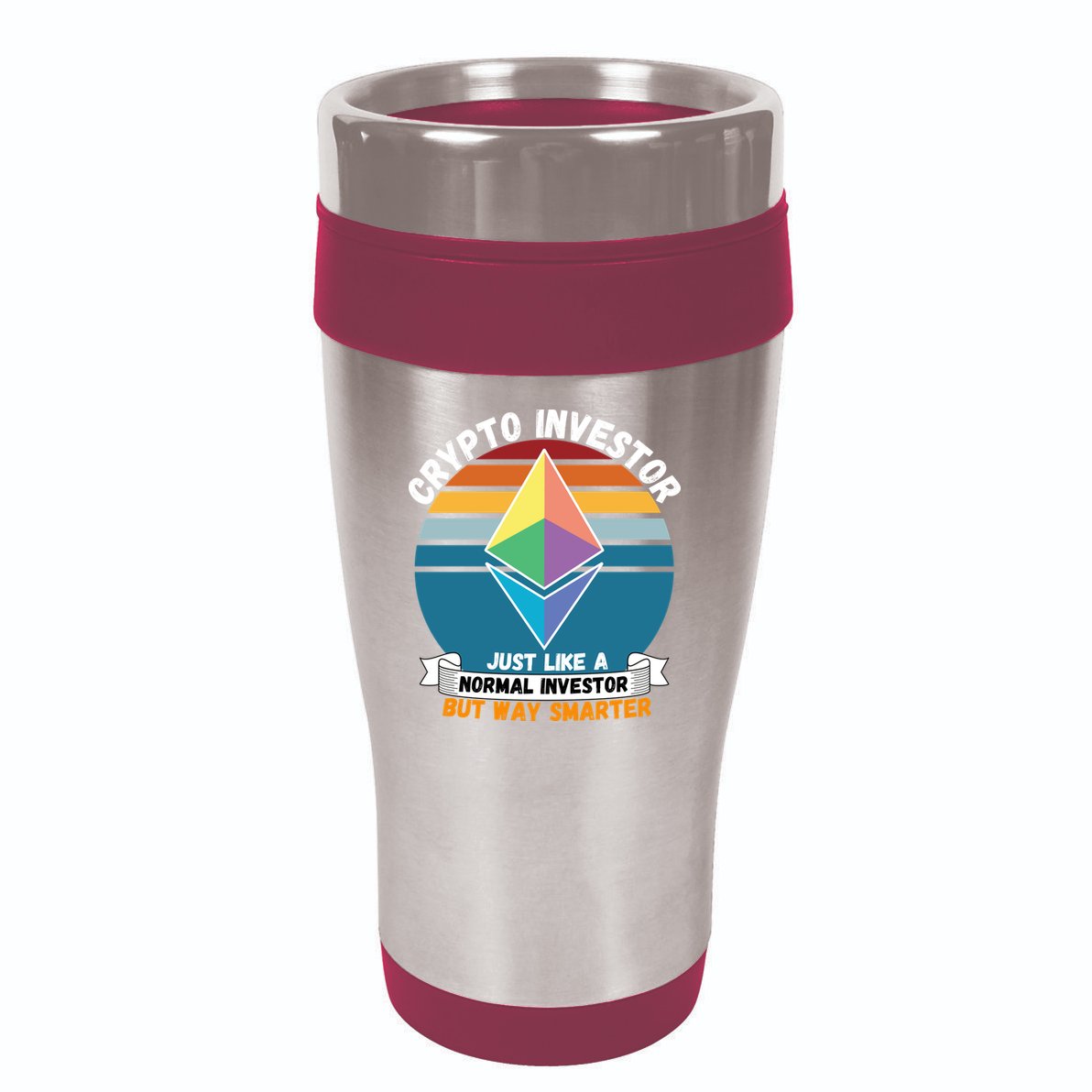 Ethereum Crypto Investor, HODL Ethereum, Crypto Coin, Funny ETH 16oz Travel Tumbler