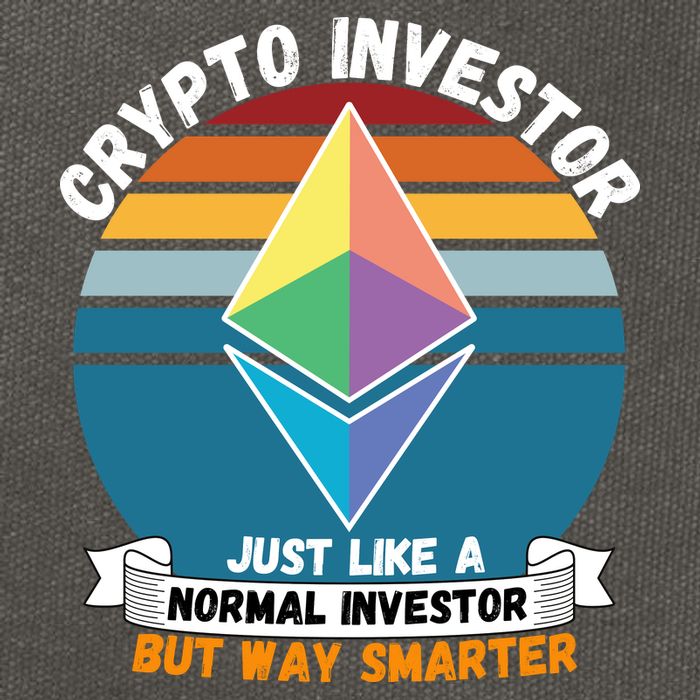 Ethereum Crypto Investor, HODL Ethereum, Crypto Coin, Funny ETH Cotton Canvas Backpack