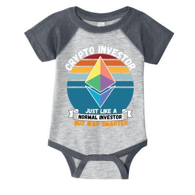 Ethereum Crypto Investor, HODL Ethereum, Crypto Coin, Funny ETH Infant Baby Jersey Bodysuit