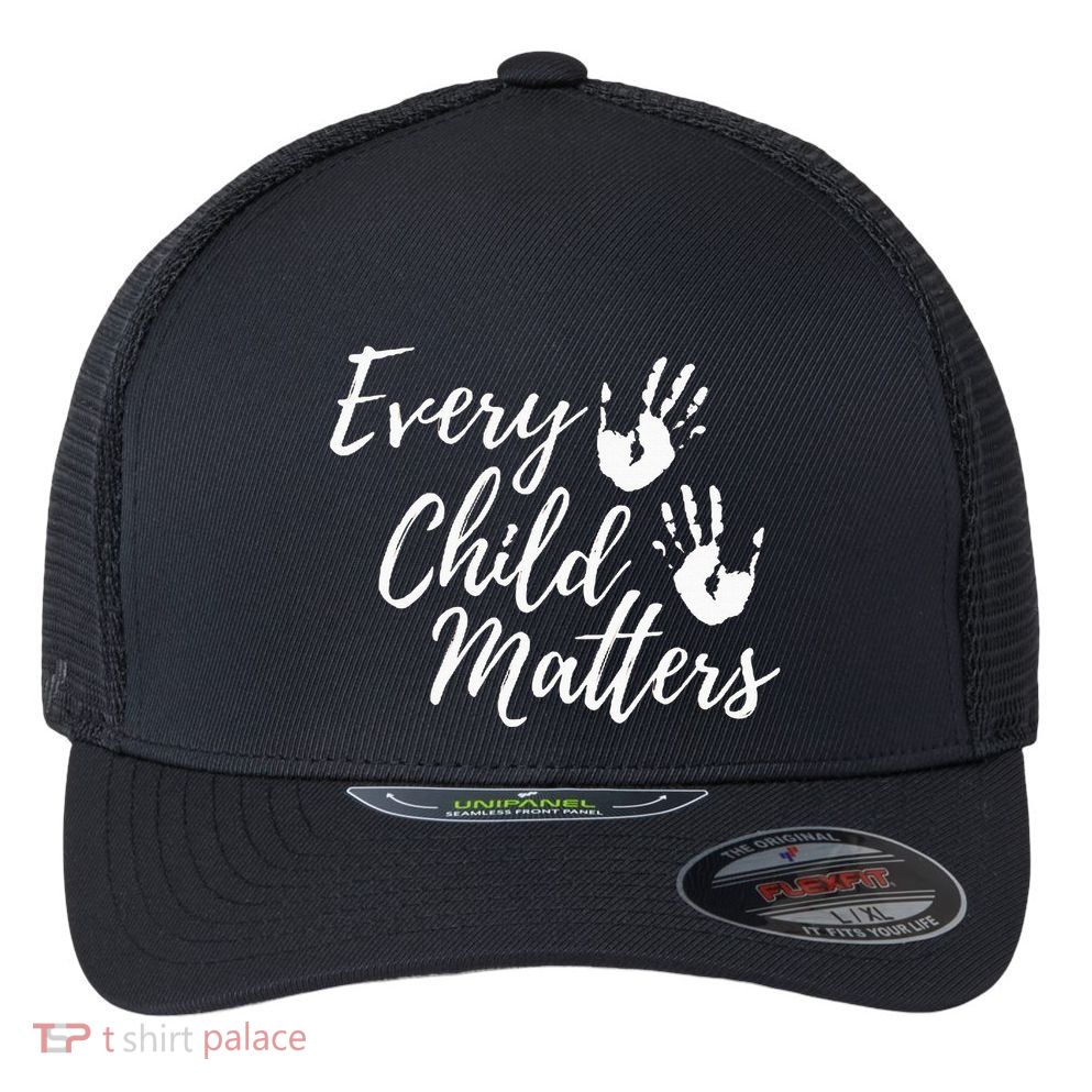 Every Child In Matters Orange Day Kindness Equality Unity Flexfit Unipanel Trucker Cap