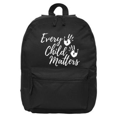 Every Child In Matters Orange Day Kindness Equality Unity 16 in Basic Backpack
