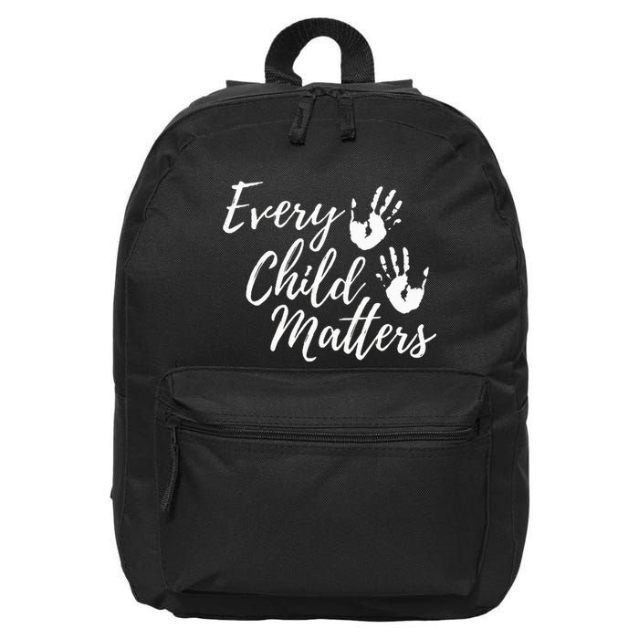 Every Child In Matters Orange Day Kindness Equality Unity 16 in Basic Backpack