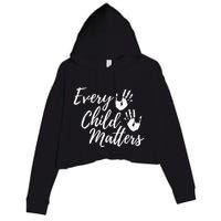 Every Child In Matters Orange Day Kindness Equality Unity Crop Fleece Hoodie