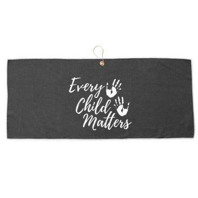 Every Child In Matters Orange Day Kindness Equality Unity Large Microfiber Waffle Golf Towel