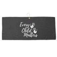 Every Child In Matters Orange Day Kindness Equality Unity Large Microfiber Waffle Golf Towel