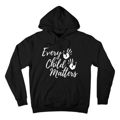 Every Child In Matters Orange Day Kindness Equality Unity Tall Hoodie