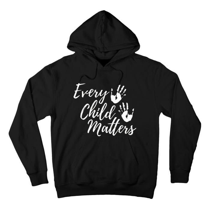 Every Child In Matters Orange Day Kindness Equality Unity Tall Hoodie