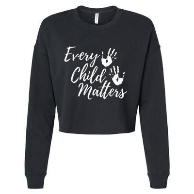 Every Child In Matters Orange Day Kindness Equality Unity Cropped Pullover Crew