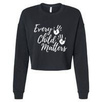Every Child In Matters Orange Day Kindness Equality Unity Cropped Pullover Crew