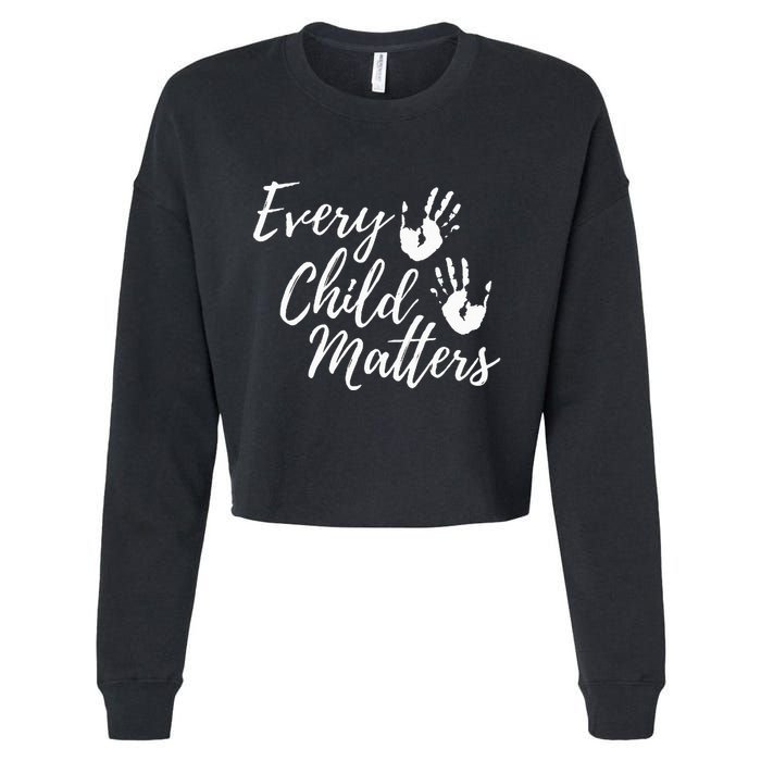 Every Child In Matters Orange Day Kindness Equality Unity Cropped Pullover Crew