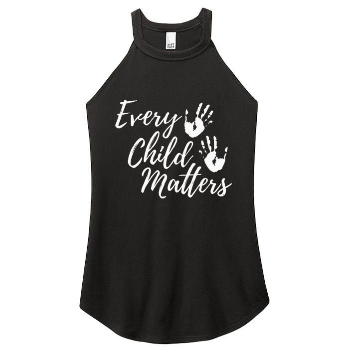 Every Child In Matters Orange Day Kindness Equality Unity Women's Perfect Tri Rocker Tank