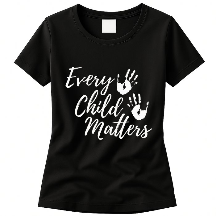 Every Child In Matters Orange Day Kindness Equality Unity Womens T-Shirt