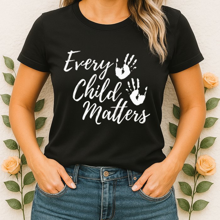Every Child In Matters Orange Day Kindness Equality Unity Womens T-Shirt