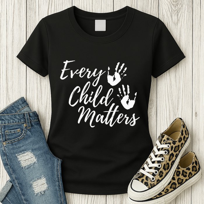 Every Child In Matters Orange Day Kindness Equality Unity Womens T-Shirt