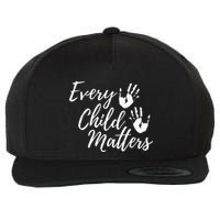 Every Child In Matters Orange Day Kindness Equality Unity Wool Snapback Cap