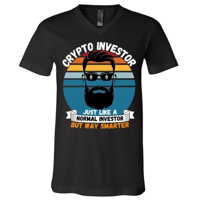 Ethereum Crypto Investor, HODL Ethereum, Crypto Coin, Funny ETH V-Neck T-Shirt