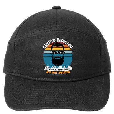 Ethereum Crypto Investor, HODL Ethereum, Crypto Coin, Funny ETH 7-Panel Snapback Hat